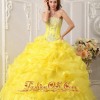 Yellow quinceanera dresses