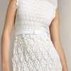Pletena bijela haljina