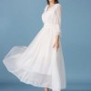 Bijela haljina s dugim rukavima