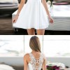 Kratka elegantna bijela haljina