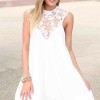 Kratka bijela mini haljina